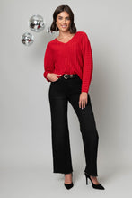 Load image into Gallery viewer, Wide Leg Fray Hem Jean