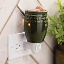 Load image into Gallery viewer, Pluggable Fragrance Warmer Green Etched