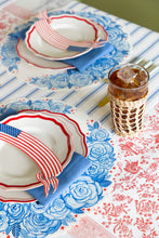Load image into Gallery viewer, Die Cut American Floral Wreath Placemat