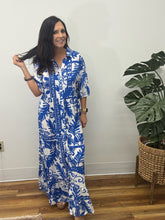 Load image into Gallery viewer, Floral Tiered Maxi Dress, Palm Patch