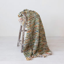Load image into Gallery viewer, Woven Acrylic Blend Boucle Throw W Fringe