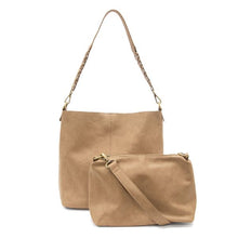 Load image into Gallery viewer, Driftwood Tessa Convertible Hobo With Link Shoulder Strap