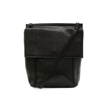 Load image into Gallery viewer, Black Jensy Front Flap Crossbody Bag