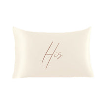 Load image into Gallery viewer, Hers & His Ivory Pillowcase