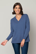 Load image into Gallery viewer, Jersey Stitch V-Neck Sweater
