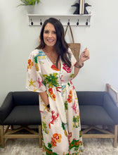 Load image into Gallery viewer, Coastal Print Button Down Midi Dress