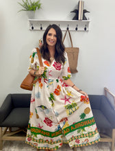 Load image into Gallery viewer, Coastal Print Button Down Midi Dress