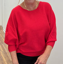 Load image into Gallery viewer, Dolman Sleeve Scoop Hem Sweater