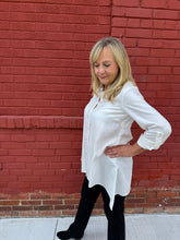 Load image into Gallery viewer, Tencel Button Front Sharkbite Tunic
