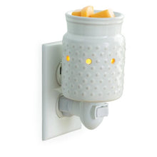 Load image into Gallery viewer, Pluggable Fragrance Warmer White Hobnail