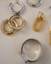 Load image into Gallery viewer, The Amalfi Hoops Reversible, Gold
