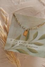 Load image into Gallery viewer, Hope + Future Mini Tag Necklace