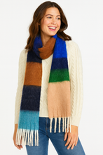 Load image into Gallery viewer, Colorblock Fringe Scarf

