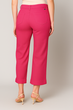 Load image into Gallery viewer, Cropped Wide Leg Jean, Vivid Berry
