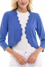 Load image into Gallery viewer, Scallop Knit Shrug Cardigan
