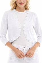 Load image into Gallery viewer, Scallop Knit Shrug Cardigan
