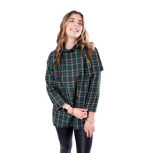 Load image into Gallery viewer, Cecily Green Plaid Swing Blouse
