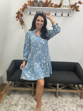 Load image into Gallery viewer, Audrey Song Bird Blue Dress
