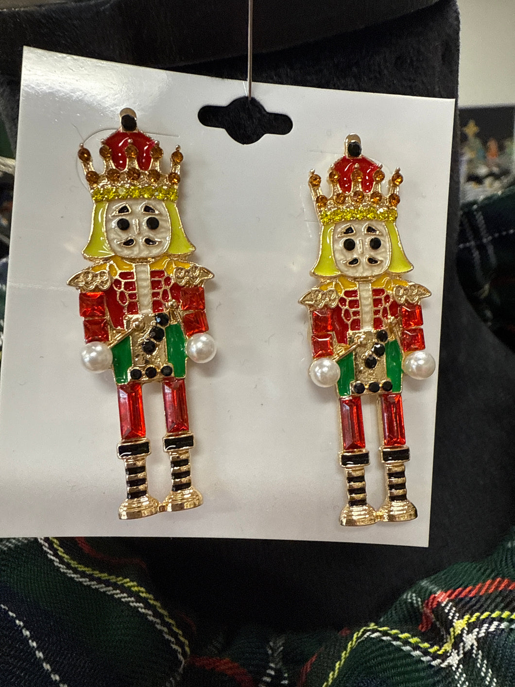 Red & Green Nutcracker Earrings