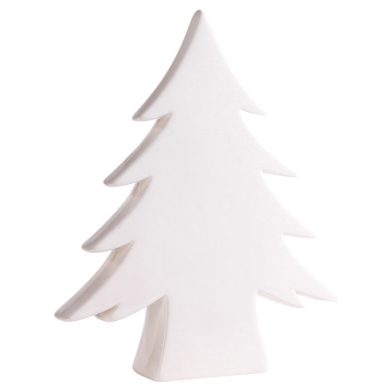 Teton White Ceramic Tree, 16.5