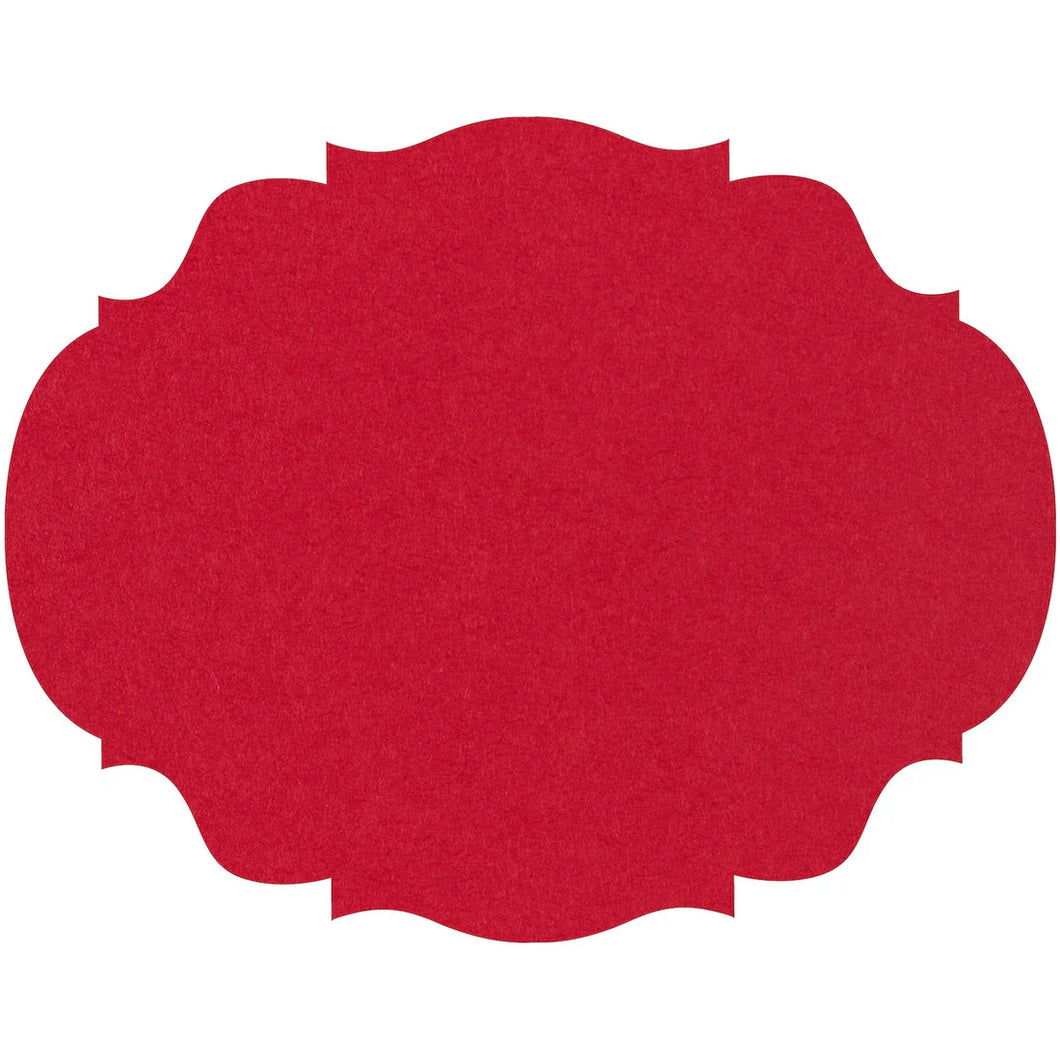 Die Cut Red French Frame Placemat