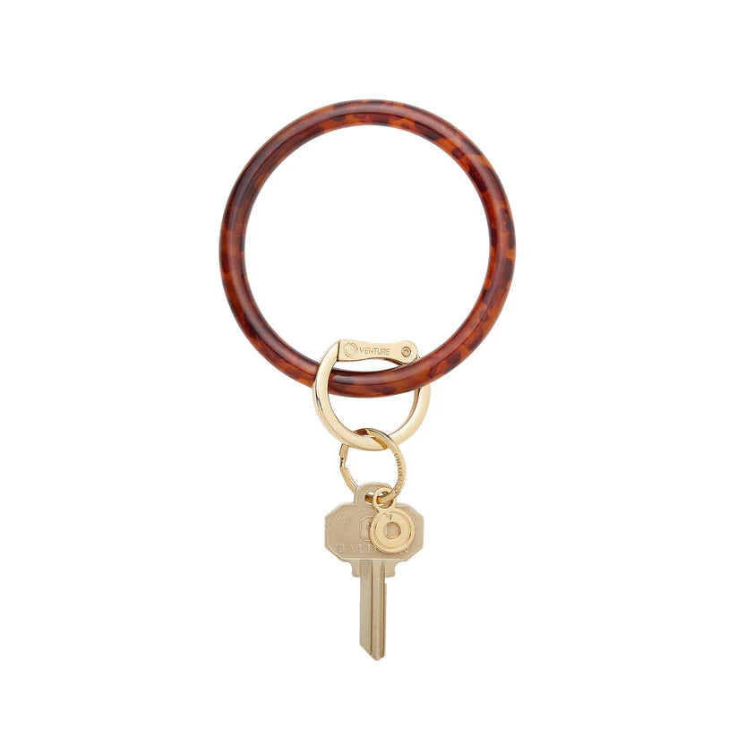 Tortoise Big O Key Ring