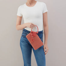 Load image into Gallery viewer, Hobo Sable Wristlet, Wild Rose Woven Straw
