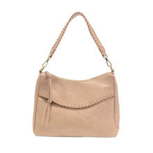 Load image into Gallery viewer, Buff Cassidy Whipstitch Convertible Crossbody/Hobo
