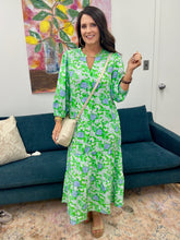 Load image into Gallery viewer, Cameron Daisy Chain Green Dress
