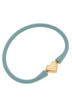 Load image into Gallery viewer, Bali Heart Bead Silicone Bracelet
