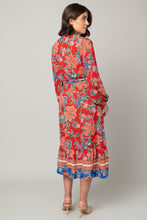 Load image into Gallery viewer, Floral Balloon Sleeve Maxi Dress
