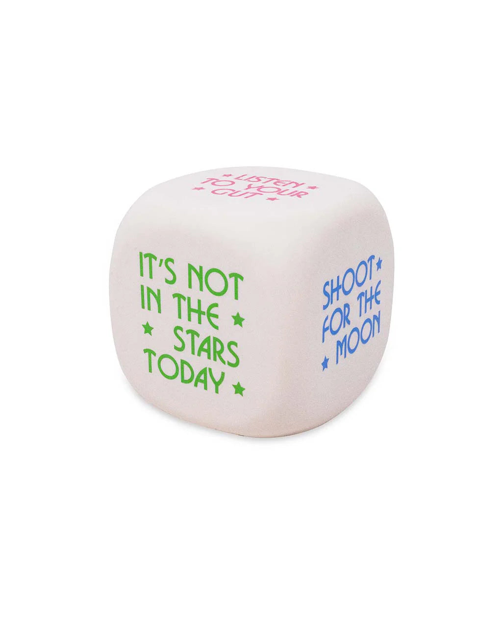 Decision Dice, de-stress ball