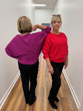 Load image into Gallery viewer, Dolman Sleeve Scoop Hem Sweater
