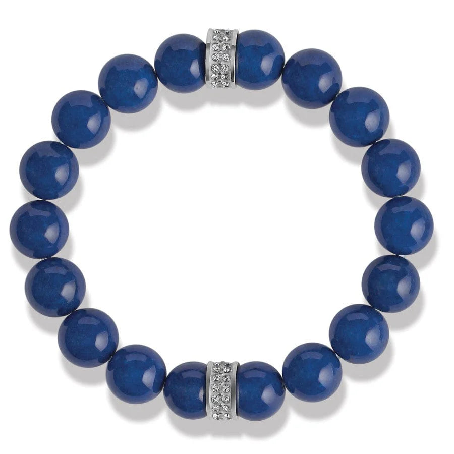 Meridian Blue Bead Stretch Bracelet