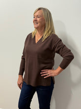 Load image into Gallery viewer, Jersey Stitch V-Neck Sweater
