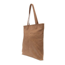Load image into Gallery viewer, Camel Tabitha Front Slip Pocket Magazine Tote
