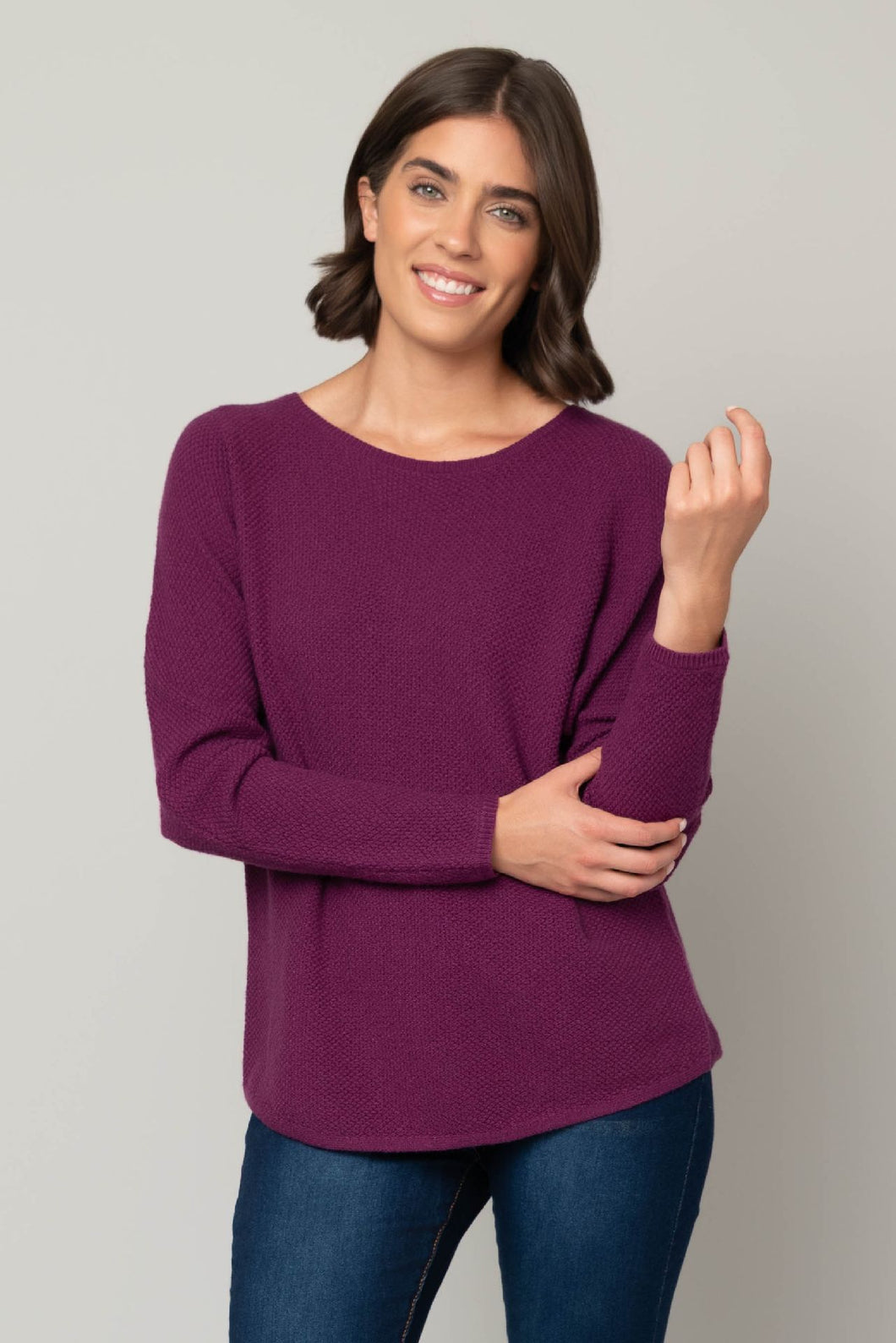 Seedstitch Crew Neck Sweater