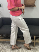 Load image into Gallery viewer, Cropped Wide Leg Jean, White
