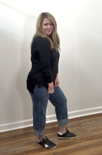 Load image into Gallery viewer, Wide Leg Roll Cuff Jeans
