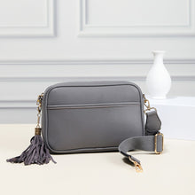 Load image into Gallery viewer, The Nova Pebble Vegan Leather Crossbody Bag w/ Canvas Strap
