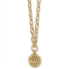 Load image into Gallery viewer, Contempo Medallion Charm Necklace, gold
