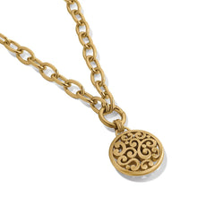 Load image into Gallery viewer, Contempo Medallion Charm Necklace, gold
