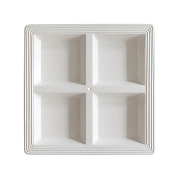 MEL10 Nora Fleming Sq Sectional Server, Pinstripes