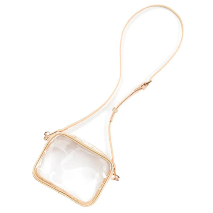 Gold Clear Blair Purse