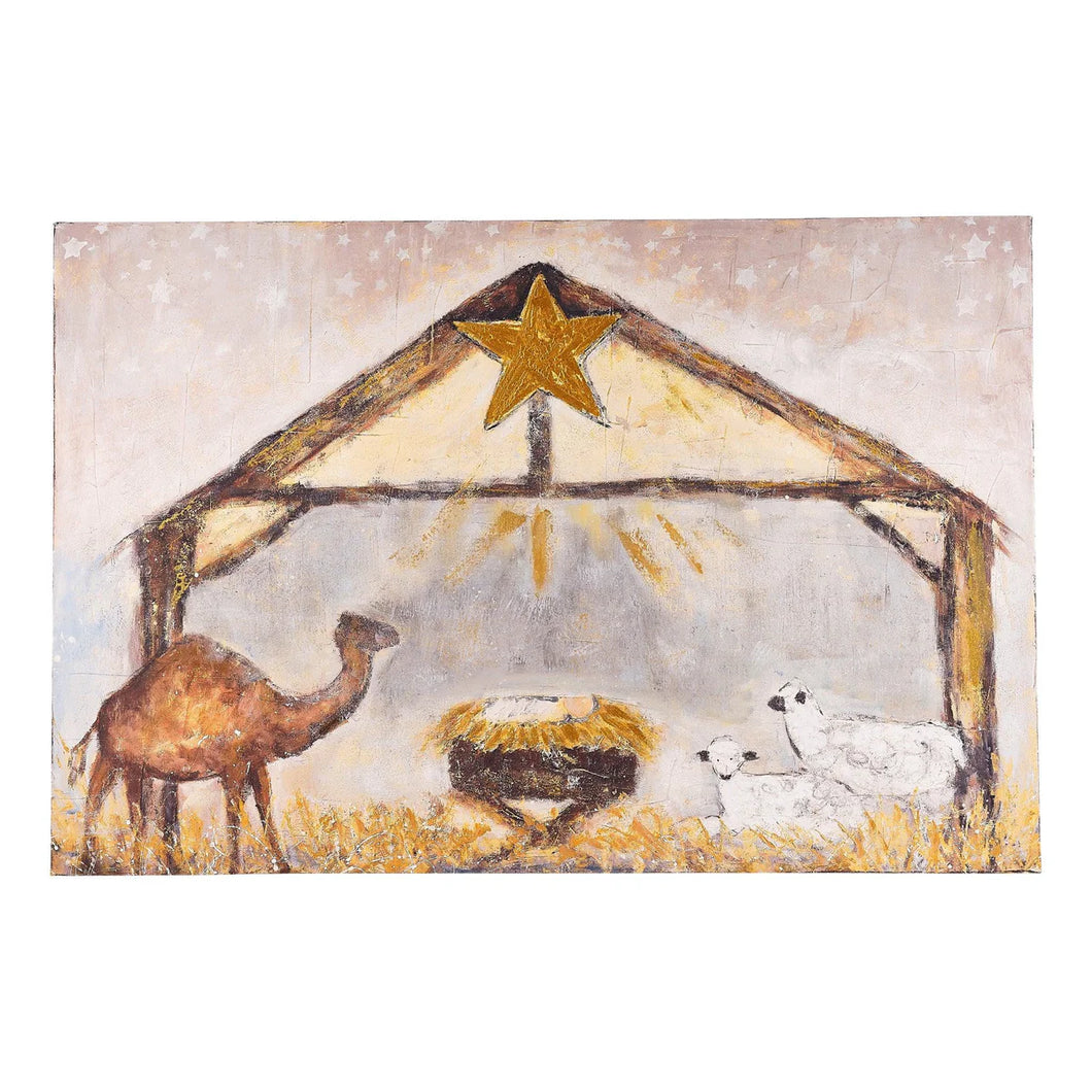 Believe Nativity Canvas