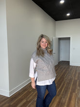 Load image into Gallery viewer, Leora Sweater Vest, Mid Heather Grey
