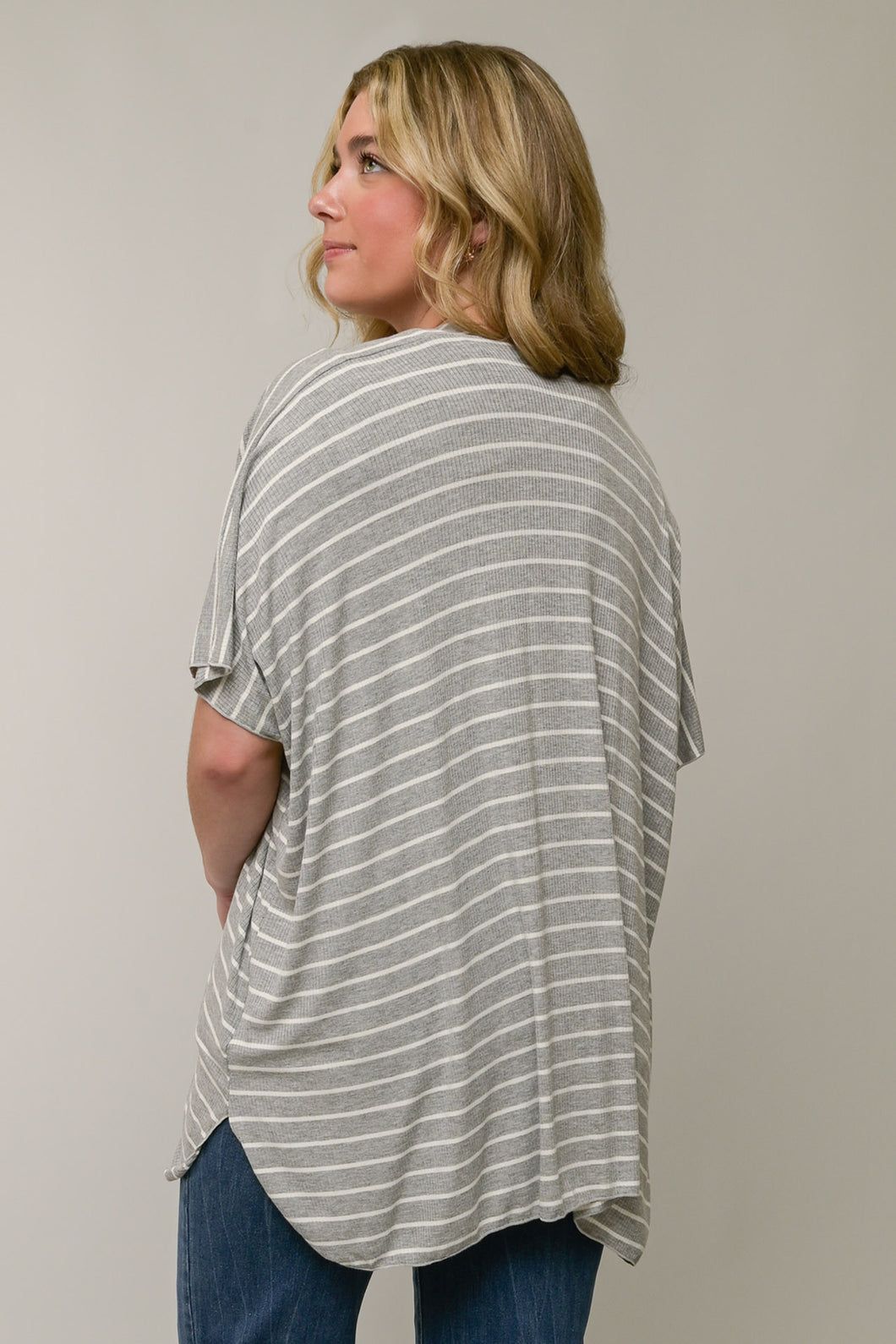 Ribbed Kimono
