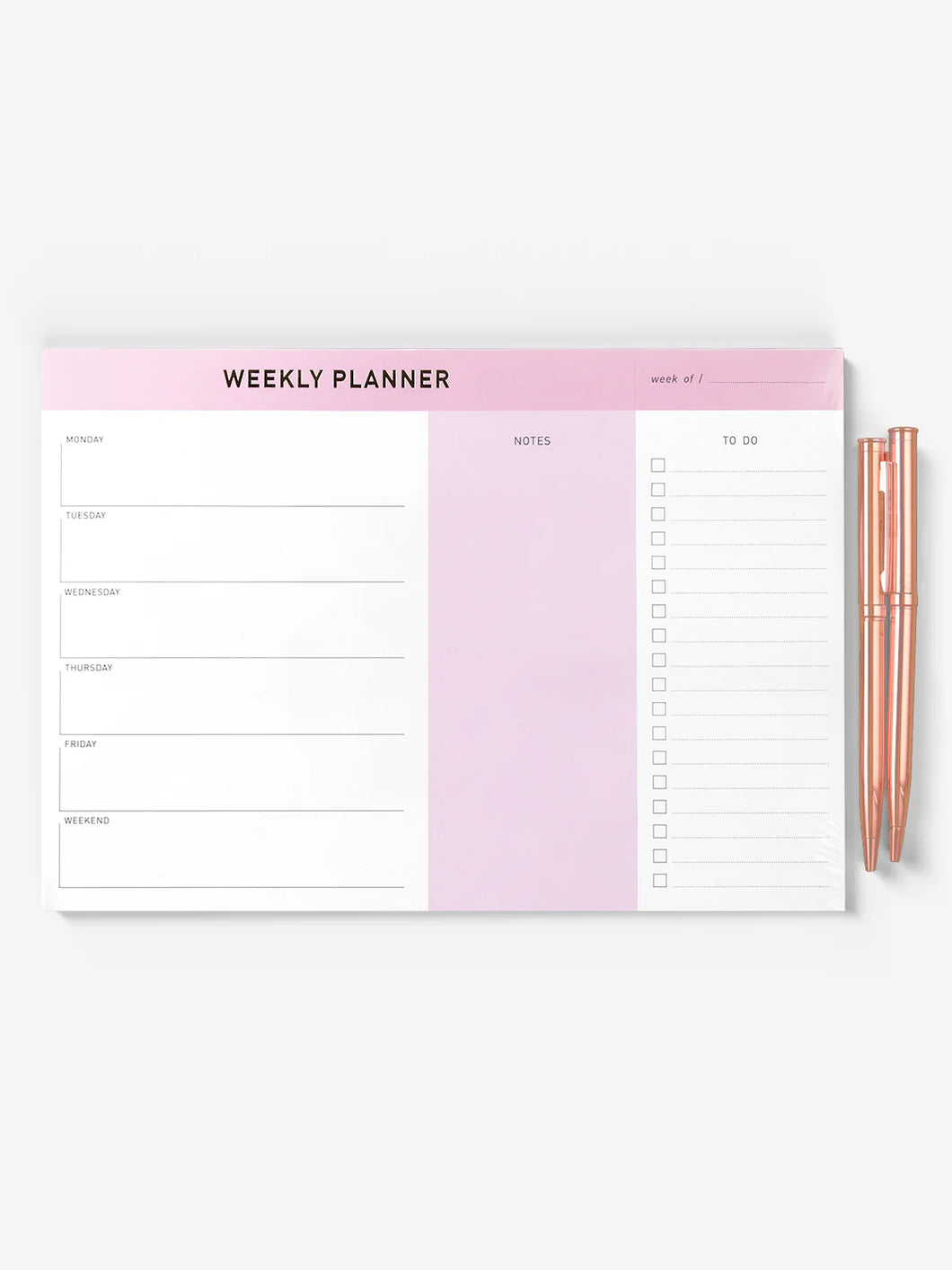 Weekly Planner Pad, with pens