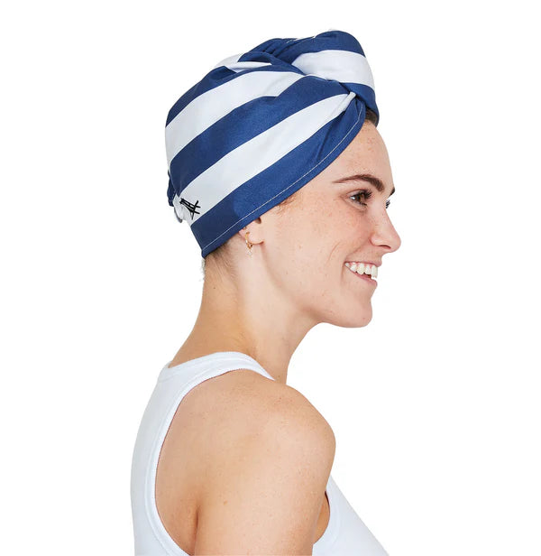 Dock & Bay Hair Wrap, Smooth Whitsunday Blue