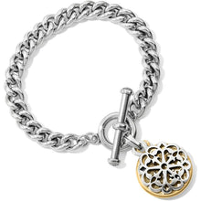 Load image into Gallery viewer, Ferrara Two Tone Toggle Bracelet
